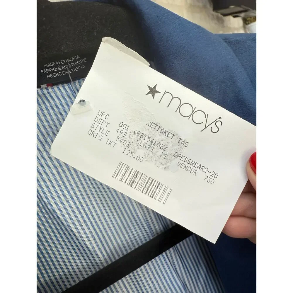 Tommy Hilfiger Boy's Blue Casual Blazer Size 8